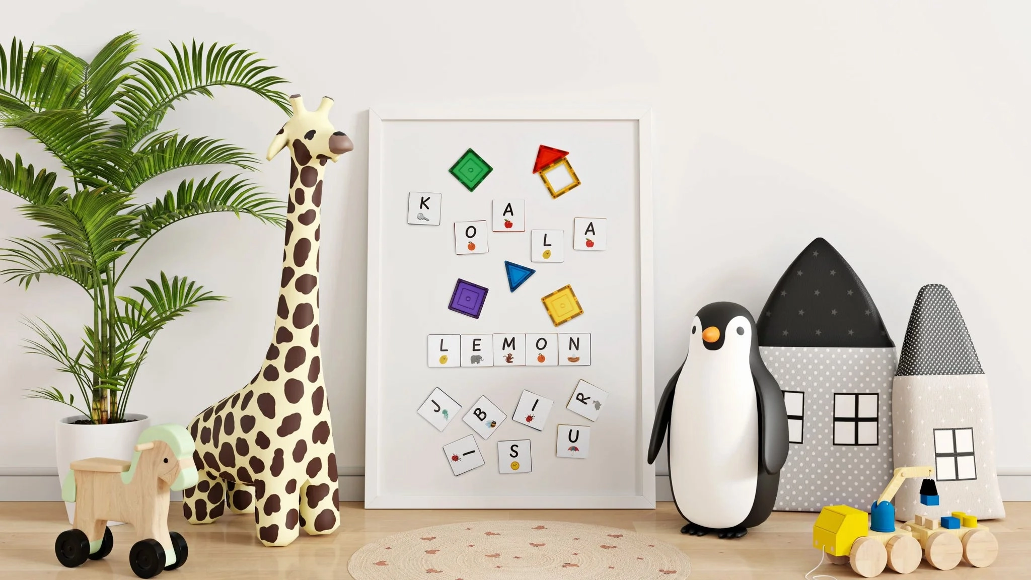 Magnetic Tile Topper - Alphabet Upper Case Pack - 40 Piece