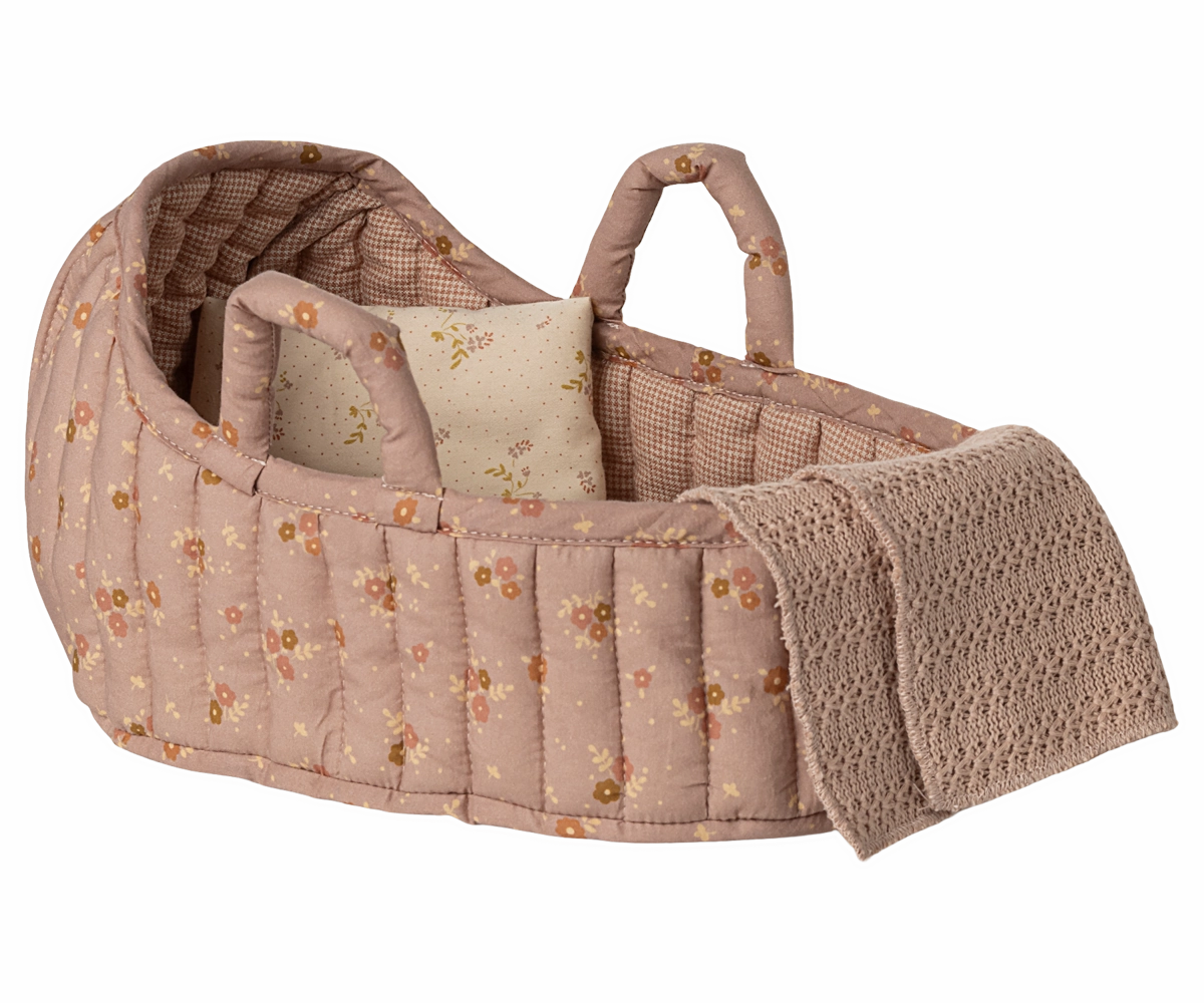 Maileg Carry cot, Large - Rose