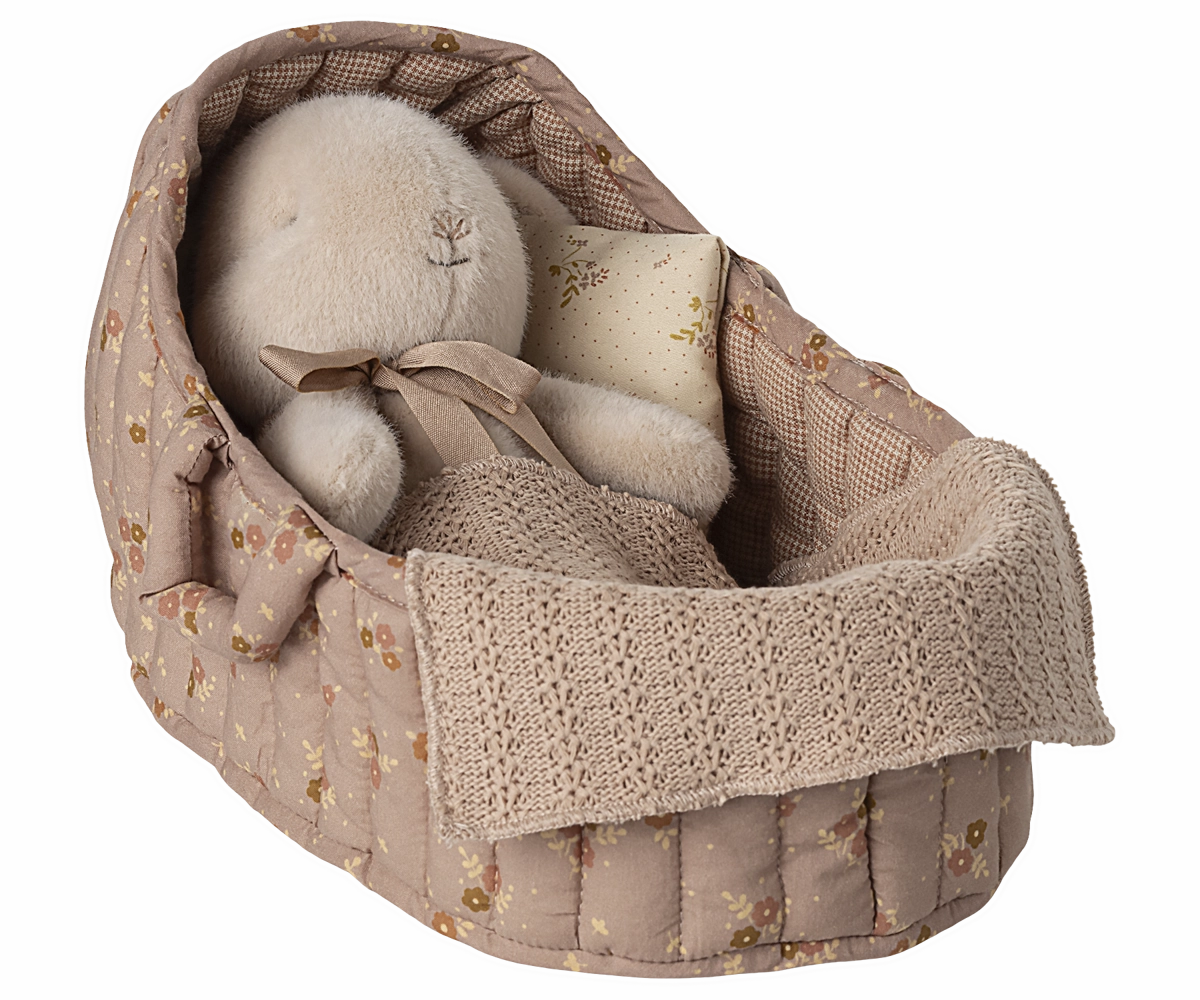 Maileg Carry cot, Large - Rose