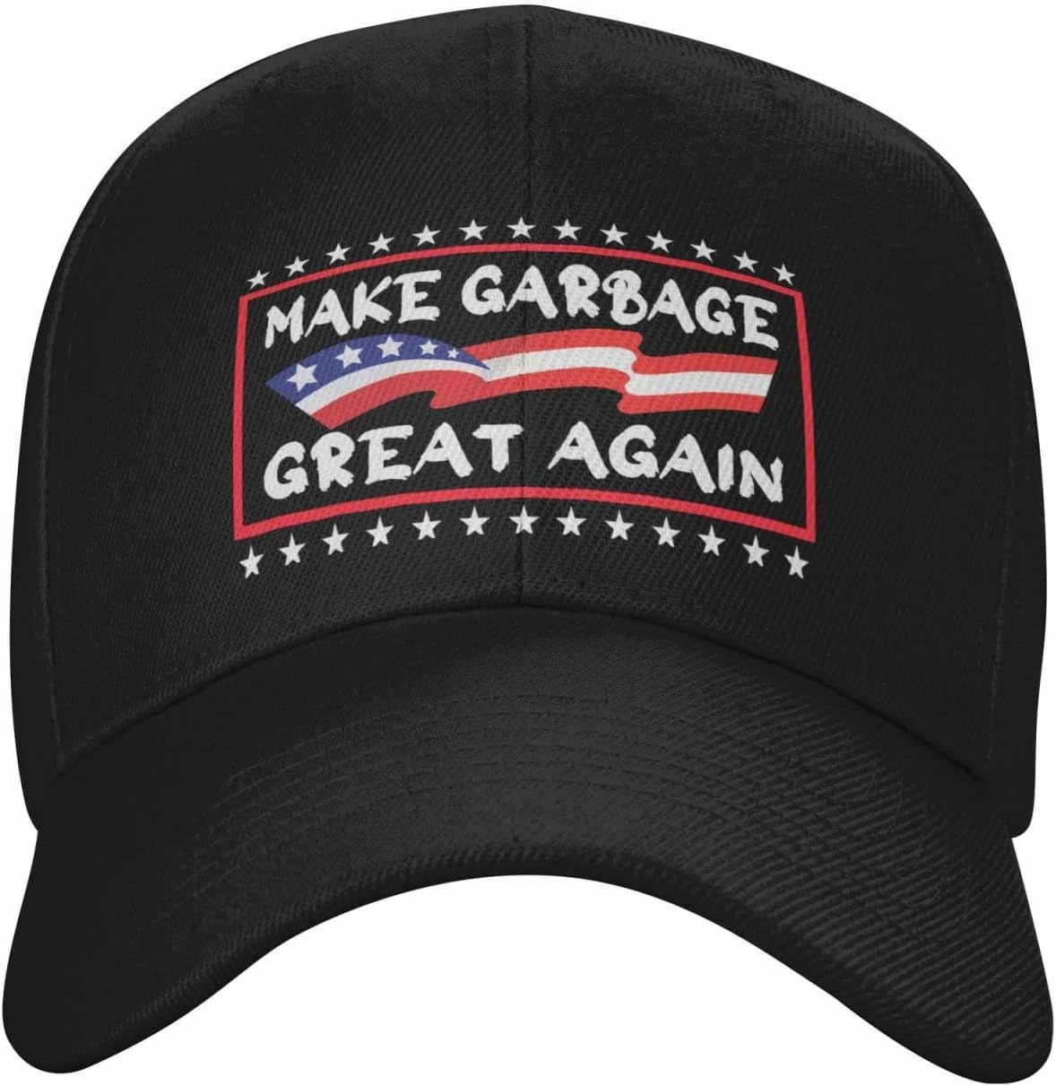 Make Garbage Great Again Baseball Cap Adjustable Safety Classic Golf Hat Running Outdoor Activities Breathable Lightweight Black