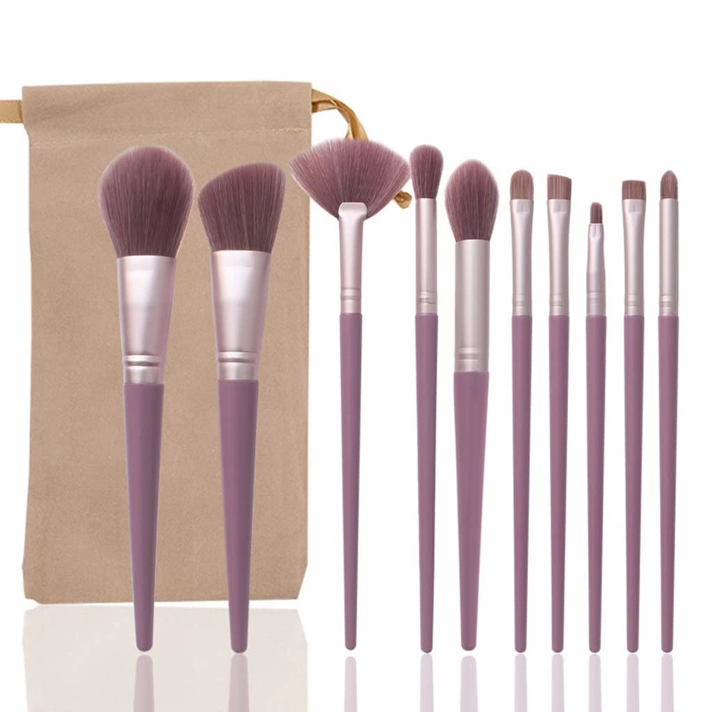 Makeup Brush Set of 10 Soft Hair Makeup Brush Loose Brush Son Full Set of Makeup Tools Loose Brush