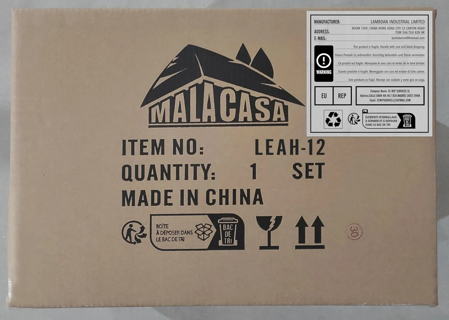 MALACASA 12 Pieces Porcelain Dinnerware Set, Modern White Dish Set for 4, Premium Serving Plates and Bowls Sets, Chip and Scratch Resistant Dishware Sets Kitchen Dishes Dining Ware Set, Series LEAH