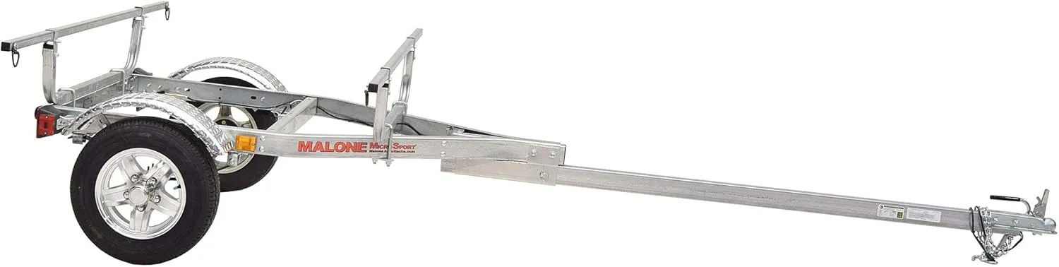 Malone MPG460XT MicroSport XT Kayak Trailer | 20' / 800 lbs Capacity | Fully Submersible | Retractable Tongue