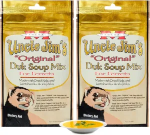 Marshall Pet Products Uncle Jim's DUK Soup Mix - 4.5 Oz Nutritional Support for Ferrets, Boosts Appetite, Aids Recovery, and Promotes Digestive Health (Pack of 2)