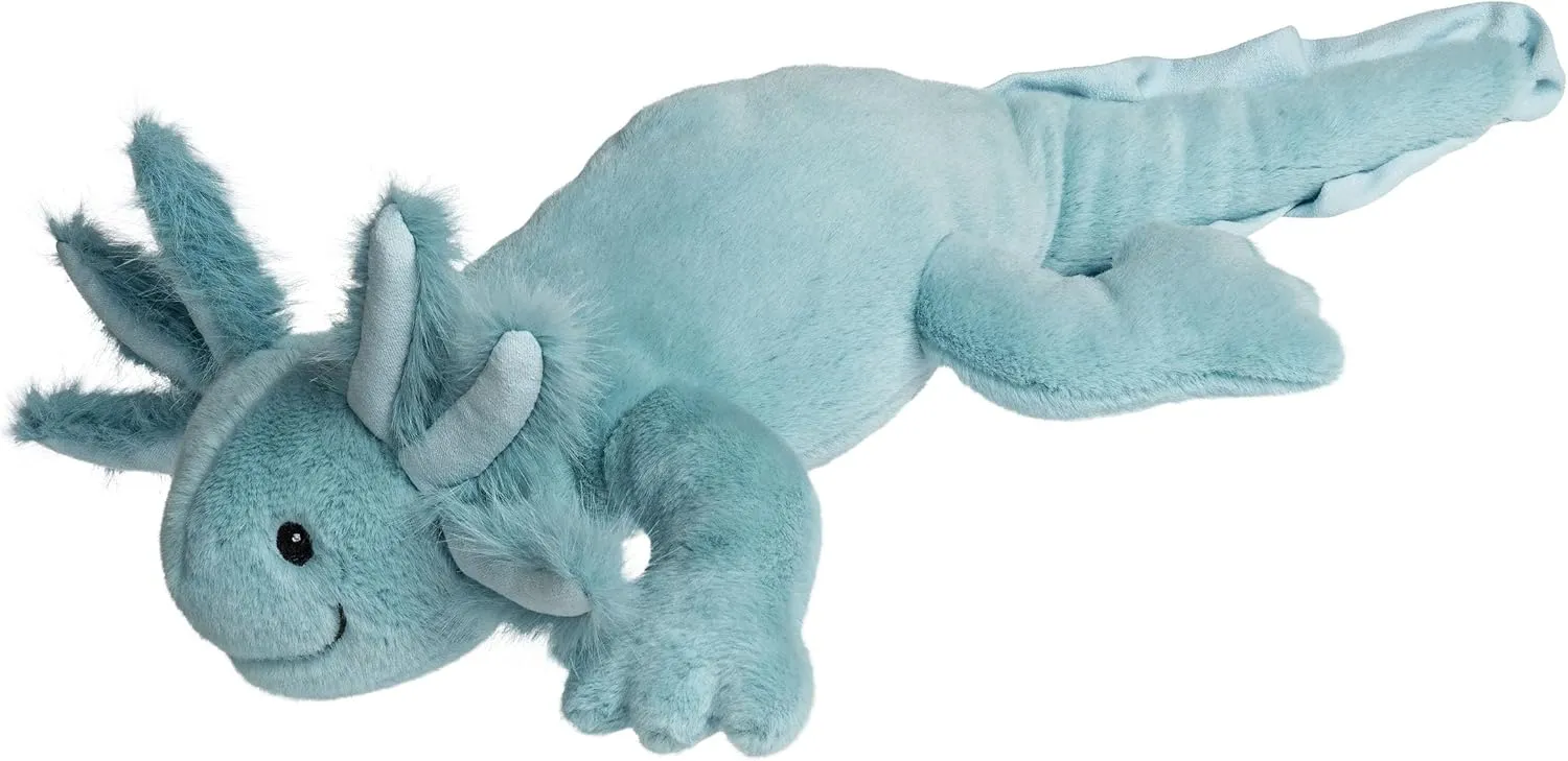 Mary Meyer Axolotl Stuffed Animal Soft Toy, 14-Inches, Blue Wiggles