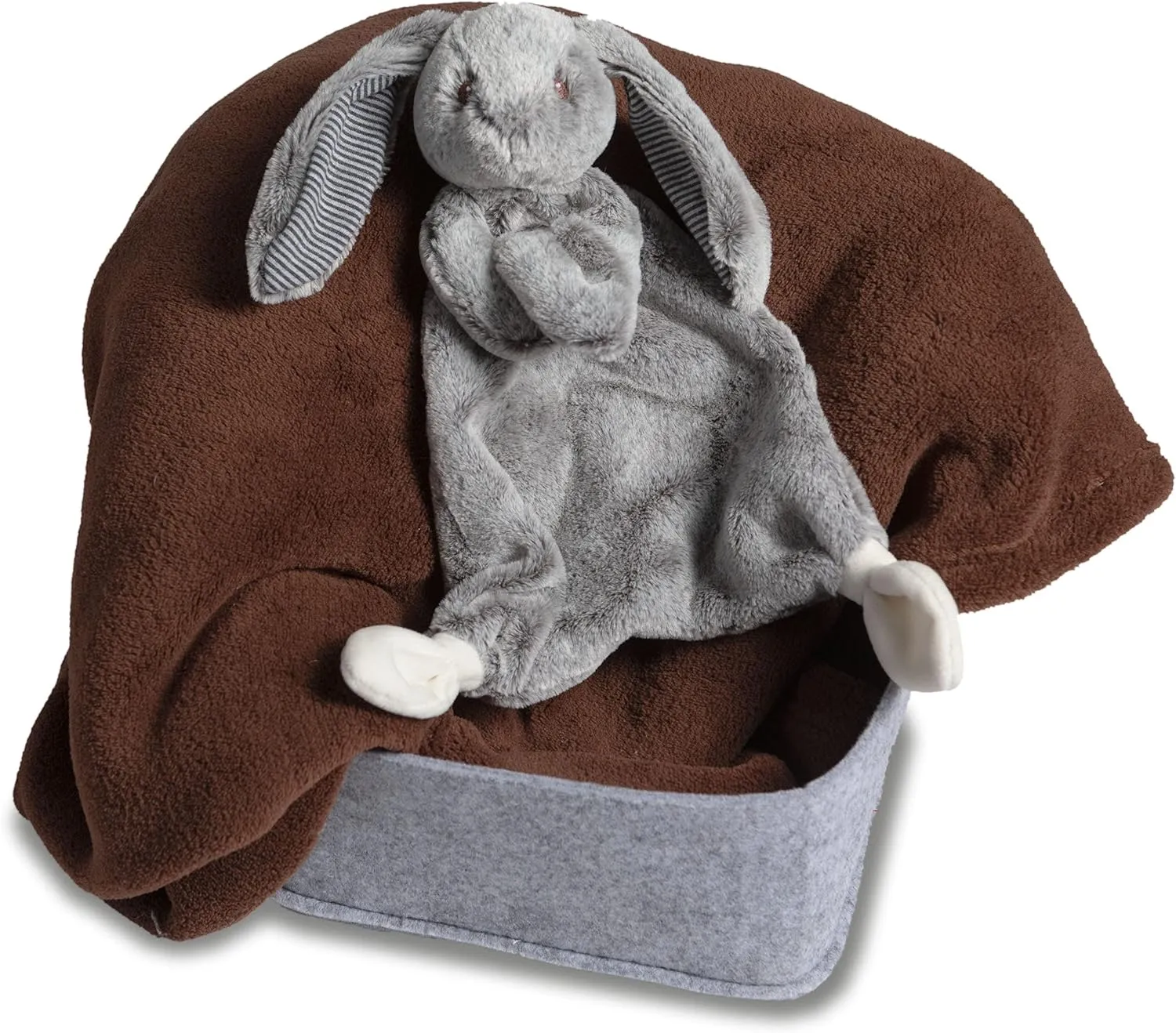 Mary Meyer Lovey Soft Toy, 13-Inches, Silky Grey Bunny