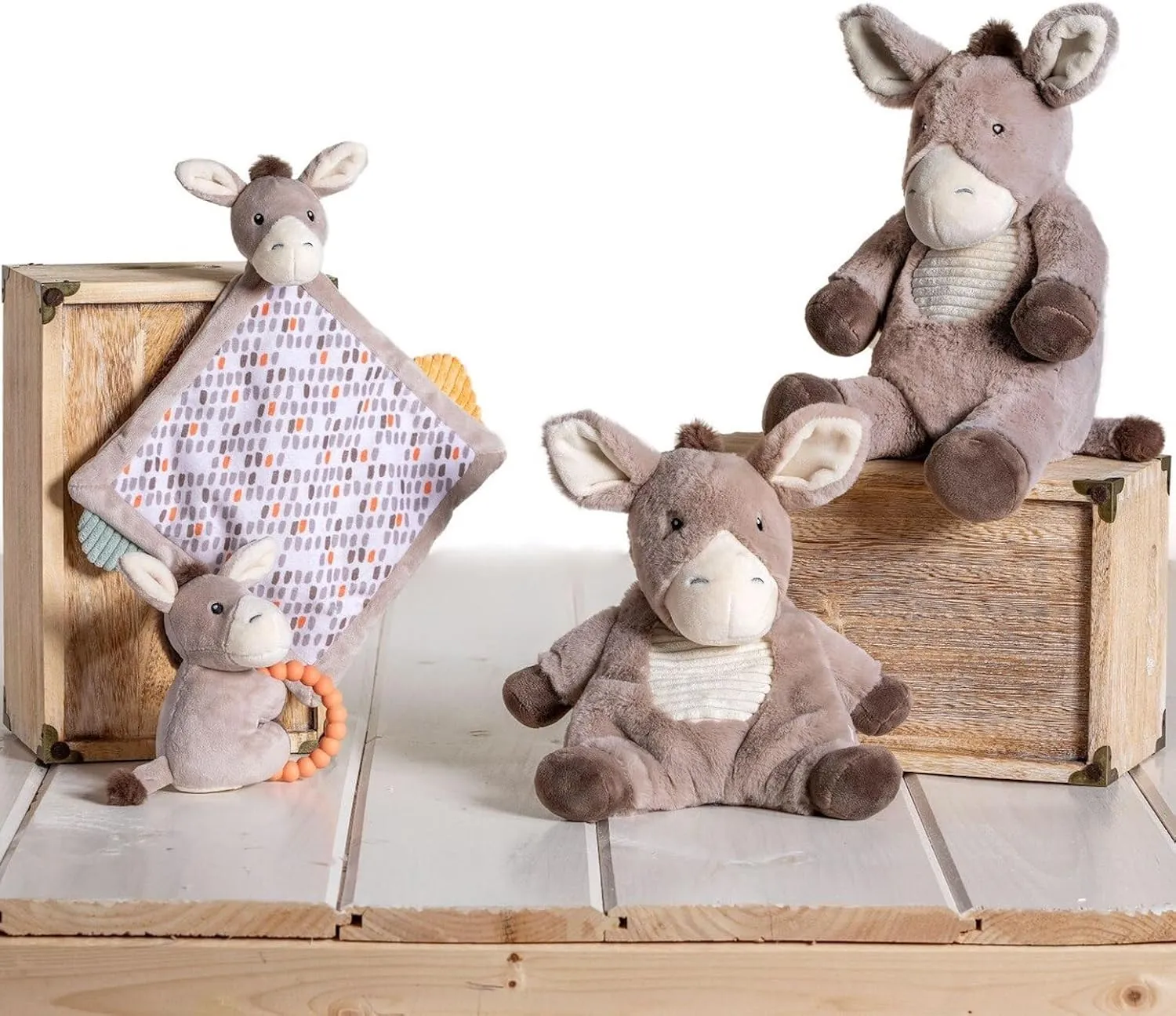 Mary Meyer Stuffed Animal Huggable Plush Soft Toy, 10-Inches, Dusty Donkey