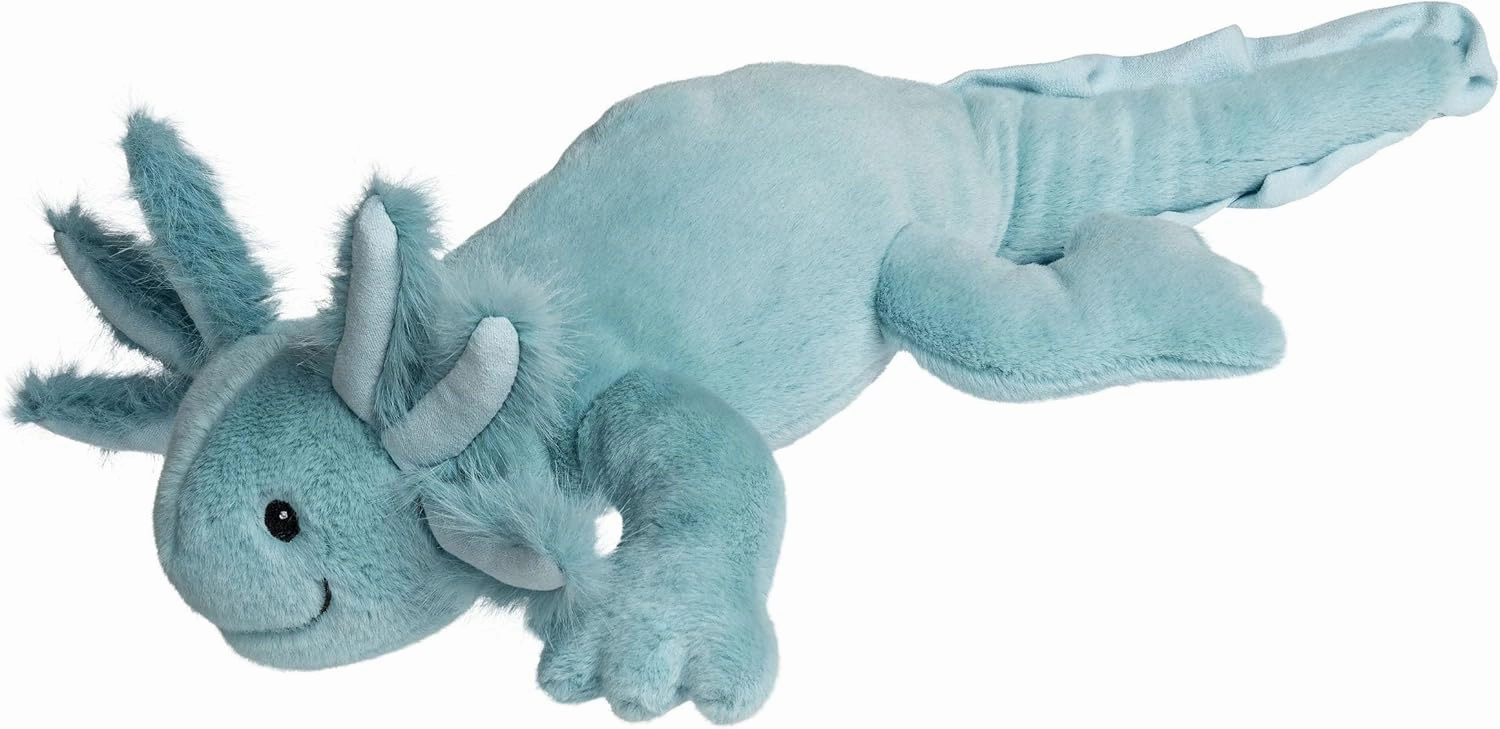 Mary Meyer Axolotl Stuffed Animal Soft Toy, 14-Inches, Blue Wiggles