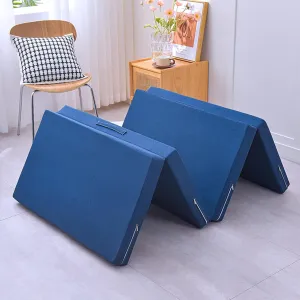Memory Foam Camping Mattress Pad, Thick Waterproof Foldable Sofa Bed Floor Mattress, Portable Sleeping Pad for Adult, Sleeping Mat for Travel RV Camping Guest Yoga(Size:27*78inch,Color:A 2inch)