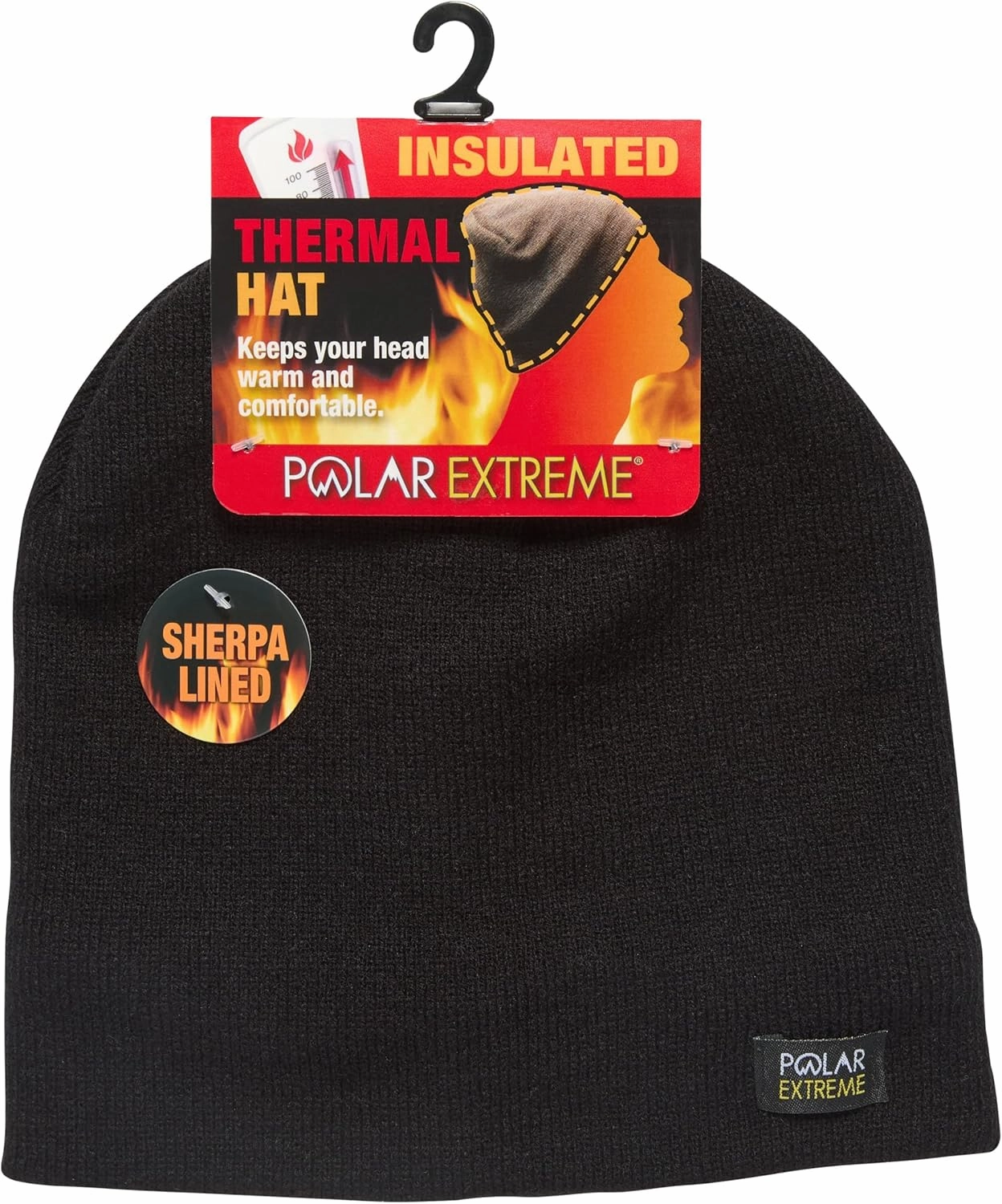 Men's Sherpa-Lined Knit Winter Hat – Warm, Durable, One Size Fits Most