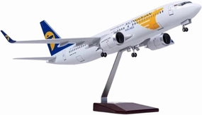 Metal Aircraft Model Diecast Resin 47CM for B737-800 Mongolian Airline Airplane Model Building Kits with Light and Wheel Aviation Enthusiasts