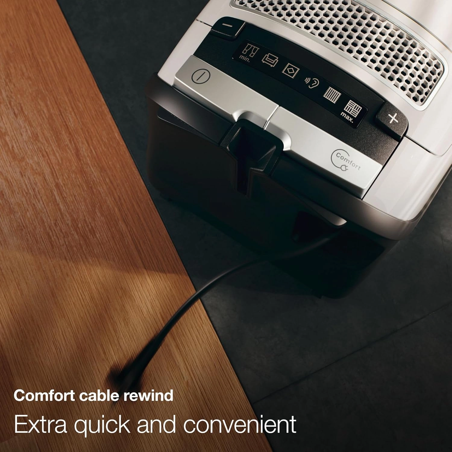 Miele Complete C3 Kona Powerline Vacuum Cleaner for Heavy Duty Carpets, in Obsidian Black