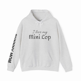 Mini lop bunny mom hoodie