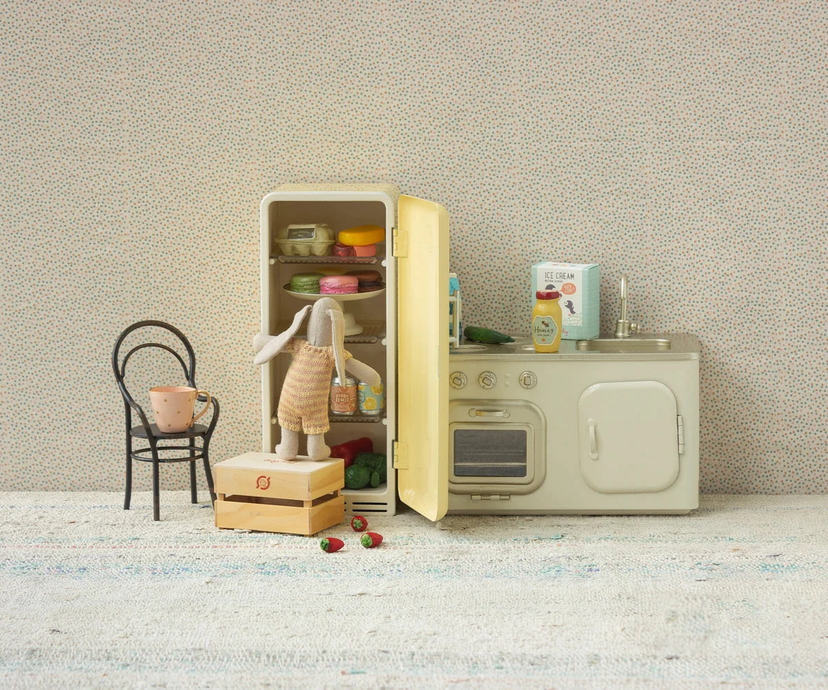 Miniature Fridge, Yellow