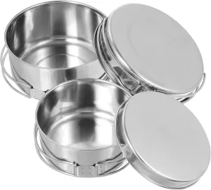 Mipcase Picnic Cooker Pot Stackable Camping Skillet Mini Camping Stove Cutlery Camping Stove Propane Picnic