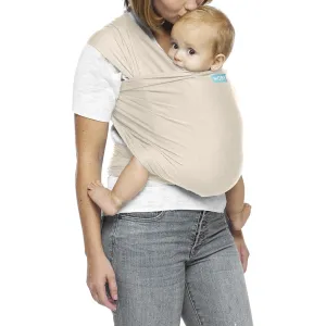 Moby Baby Wrap Carrier Evolution by Petunia Pickle Bottom for Newborns to Toddlers (8-33lbs), Infant Sling Carrier, Hands Free Design, Adjustable for All Body Types (Almond)