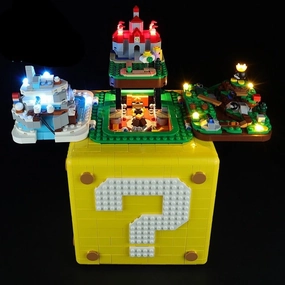 MOC  Compatible  LED Lighting Set DIY Toys (Classic Version) for 71395 64 Question Mark Block Blocks Building (Only Light Kit Included)