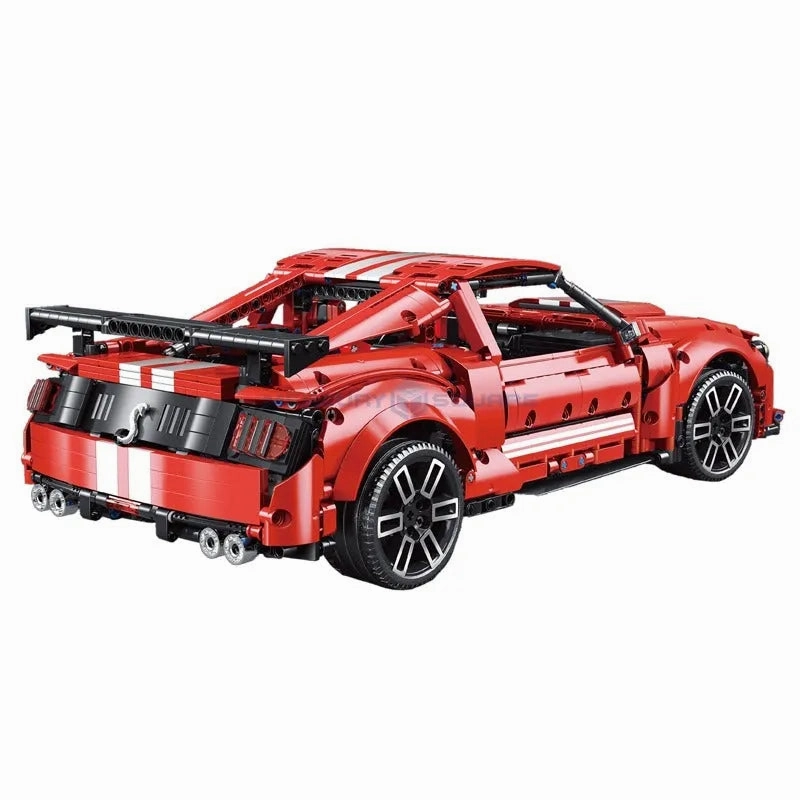 MOC Motorized RC Classic Shelby GT500 Racing Car Bricks Toys