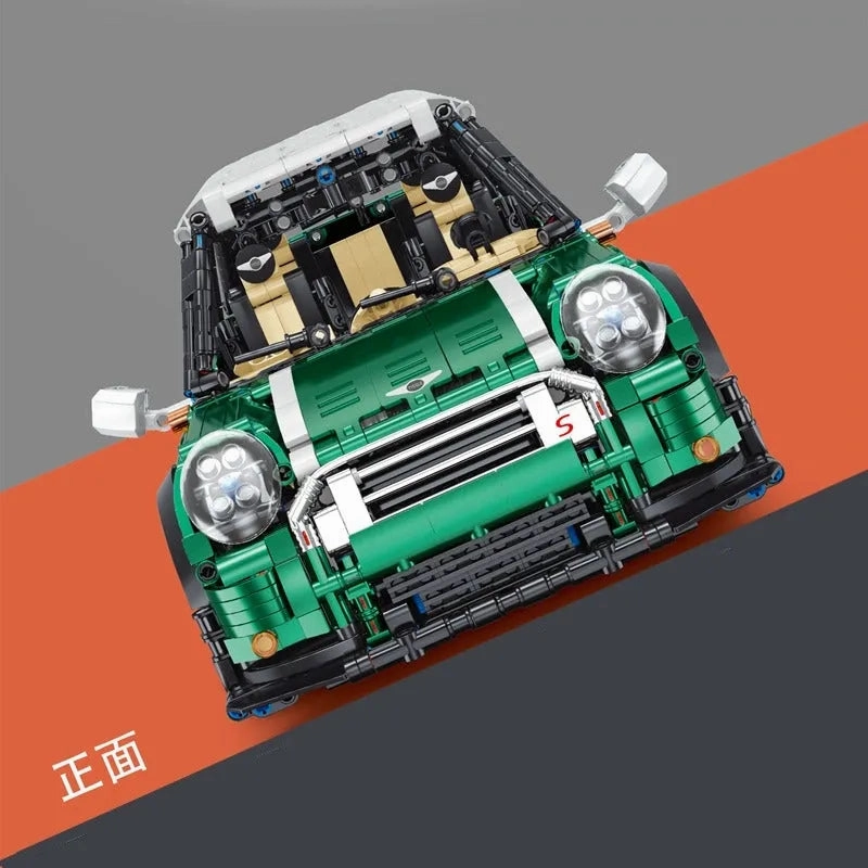 MOC Motorized RC MINI Cooper S Sports Car Bricks Toys T5025A
