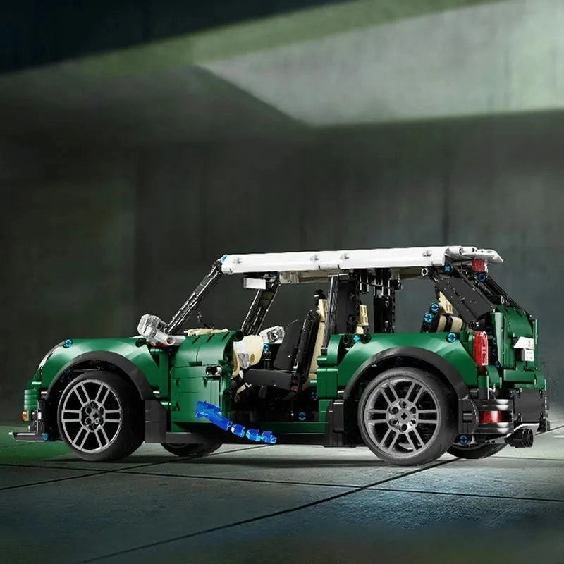 MOC Motorized RC MINI Cooper S Sports Car Bricks Toys T5025A