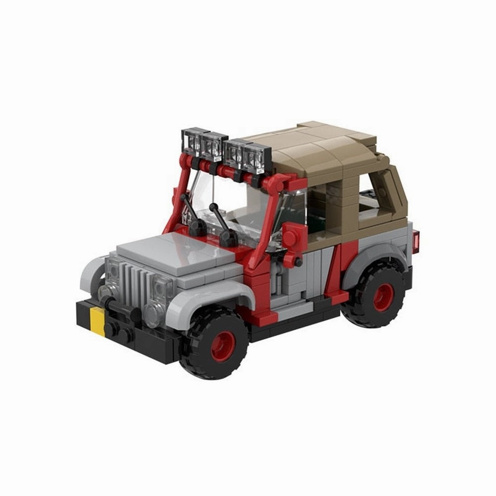 MOC NON  NEW Jurassic Era Dinosaur Urassic Staff Jeeped MOC Building Blocks Bricks Cretaceous Figures Bricks Sets Toys