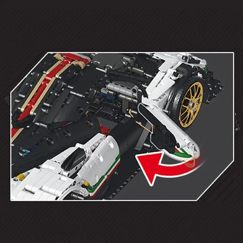 MOC Supercar Pagani Zonda R Racing Car Bricks Toy 13060