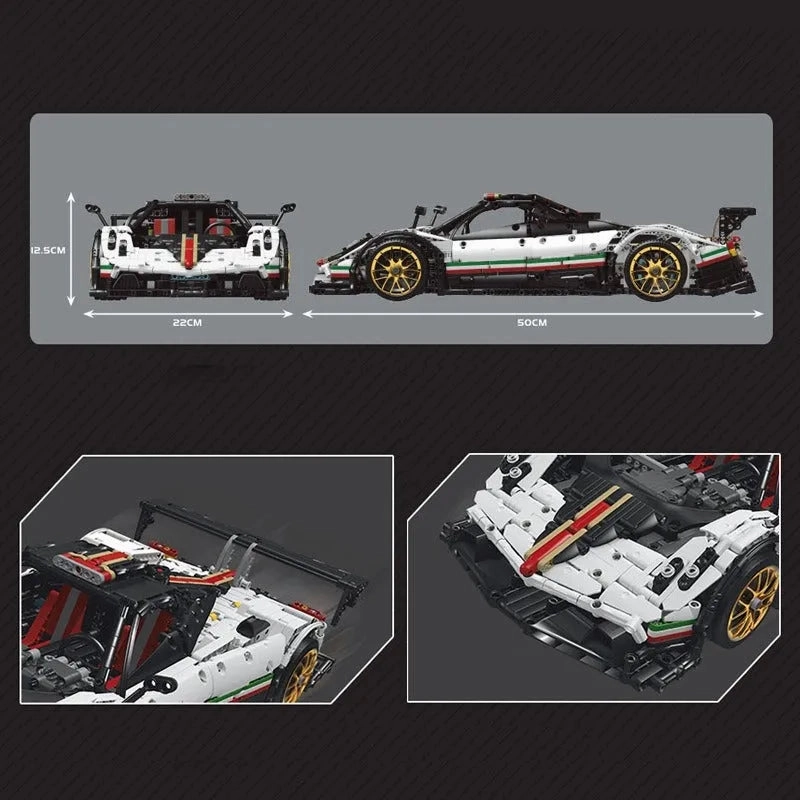 MOC Supercar Pagani Zonda R Racing Car Bricks Toy 13060