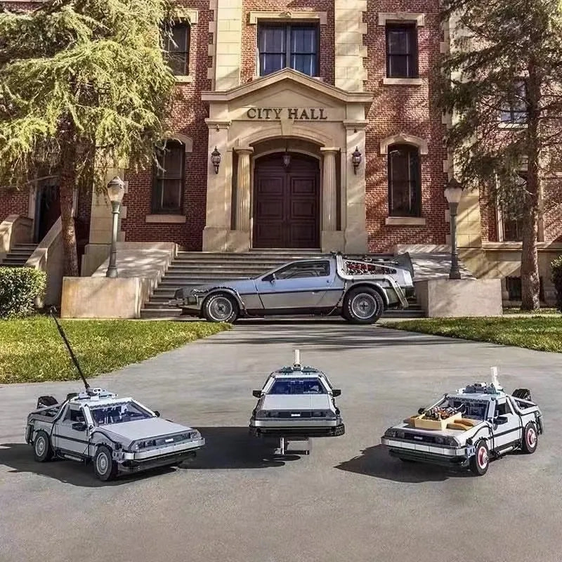 MOC Tech Experts DeLorean DMC-12 Back To The Future Car Bricks Toy