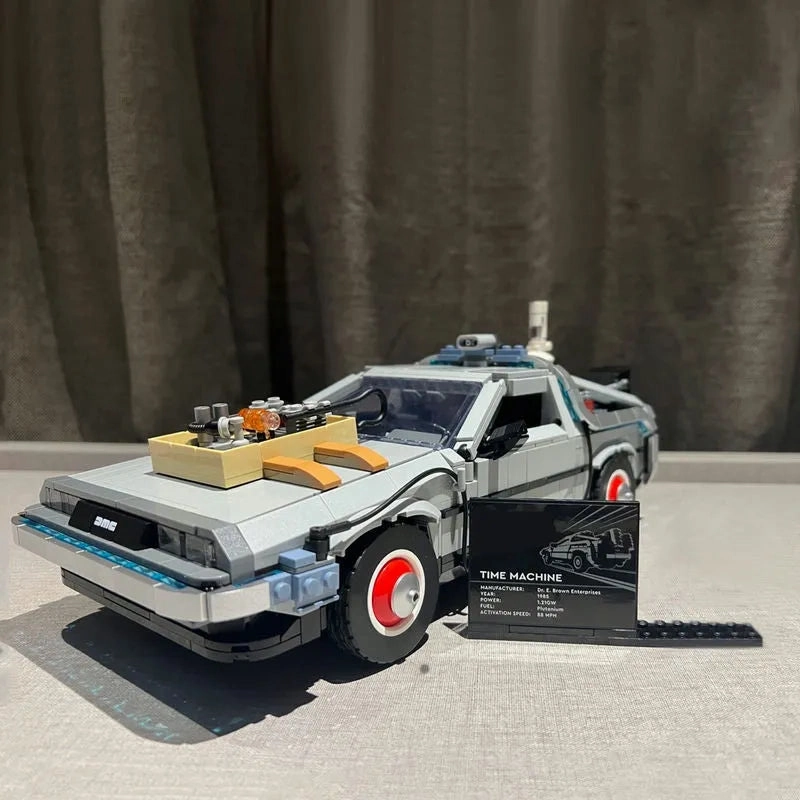 MOC Tech Experts DeLorean DMC-12 Back To The Future Car Bricks Toy