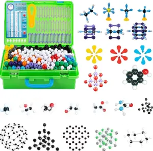 Molecular Model Kit, Atom Link Model Chemistry Set, Atom Molecular Models Links 1049 Pieces with Atoms, Bonds and Orbits, for Learning Organic Molecular Chemistry Inorganic
