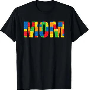 Mom Parent Brick Master Builder Building Blocks Set Family T-Shirt