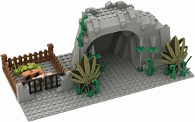 Montain Cave Building Blocks War Building Bricks Kit DIY Building Set Compatible All Major Brands (#3)