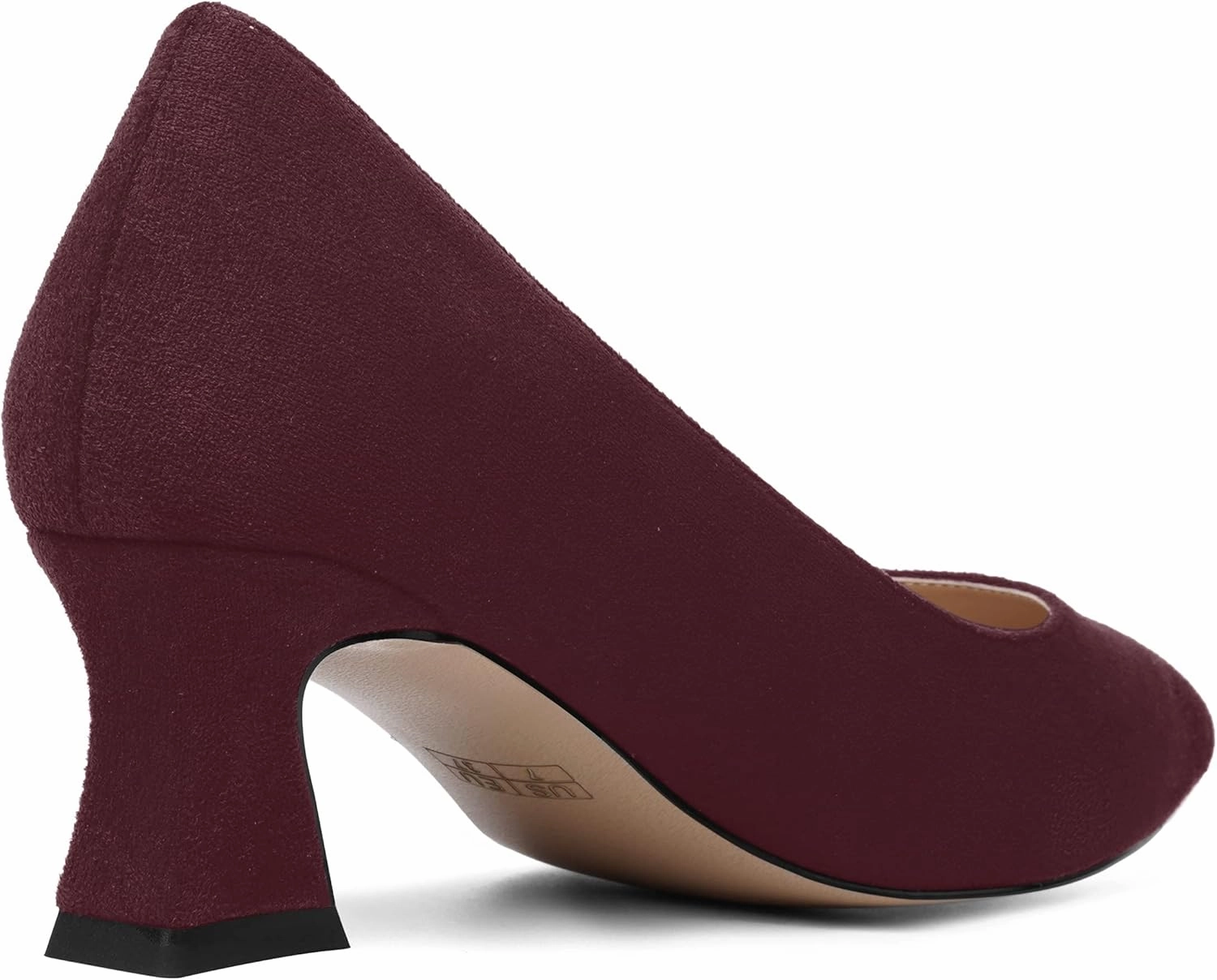 MOVINSTEPS Womens Slip On Dress Suede Pointed Toe Bridal Kitten Low Heel Pumps Shoes 2 Inch