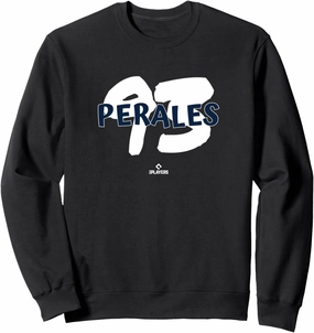 Name and Number Luis Perales Boston Baseball MLBPA Sweatshirt