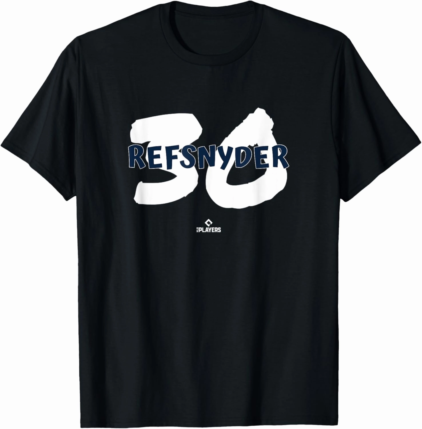 Name and Number Rob Refsnyder Boston Baseball MLBPA T-Shirt