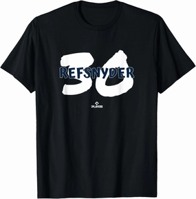 Name and Number Rob Refsnyder Boston Baseball MLBPA T-Shirt