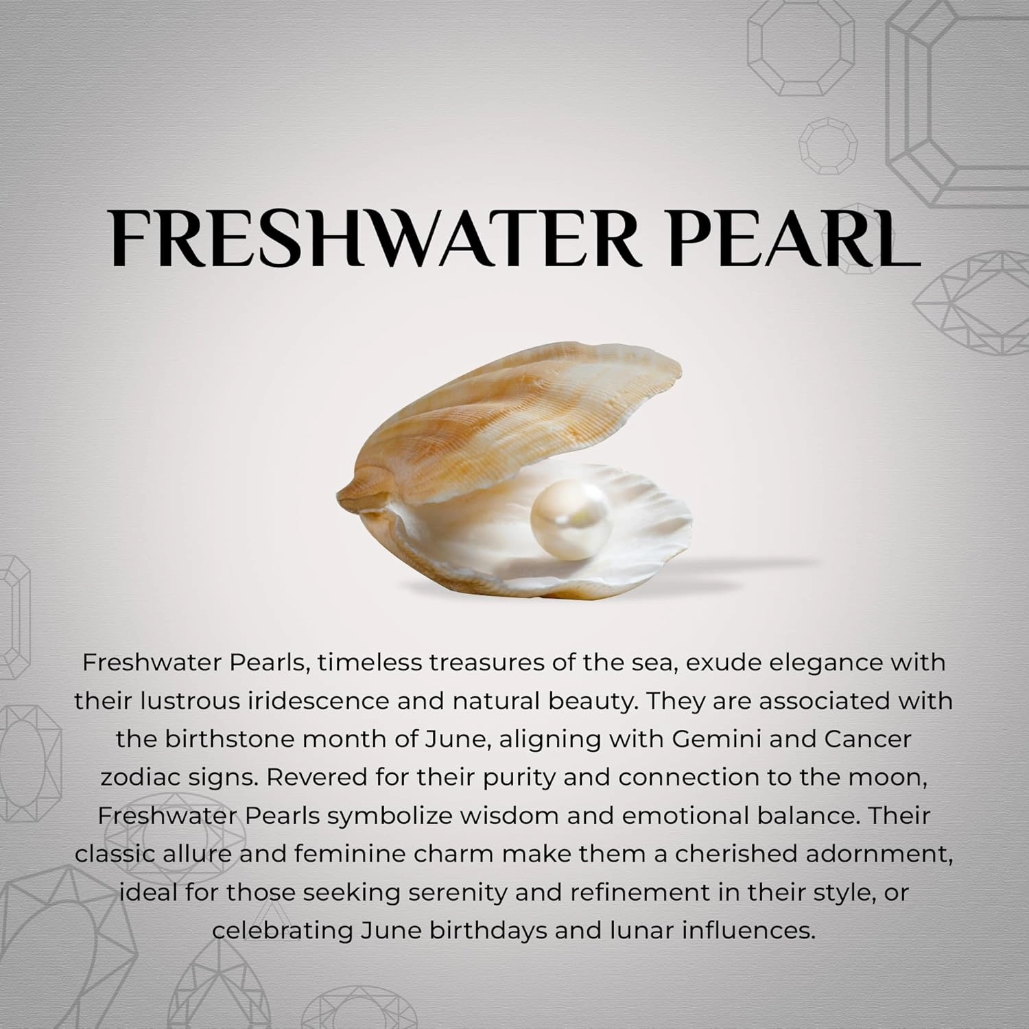 Natural Freshwater Pearl Stackable Ring for Women in Sterling Silver, June Birthstone Jewelry Gifts for Her (Round, Oval, Pear)