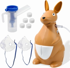 Nebulizer for Kids, Kids Nebulizer Machine for Home Use, Kangaroo-Shaped Pediatric Nebulizer (Fantasy Zoo Series: JoJo), Cartoon-Inspired Design