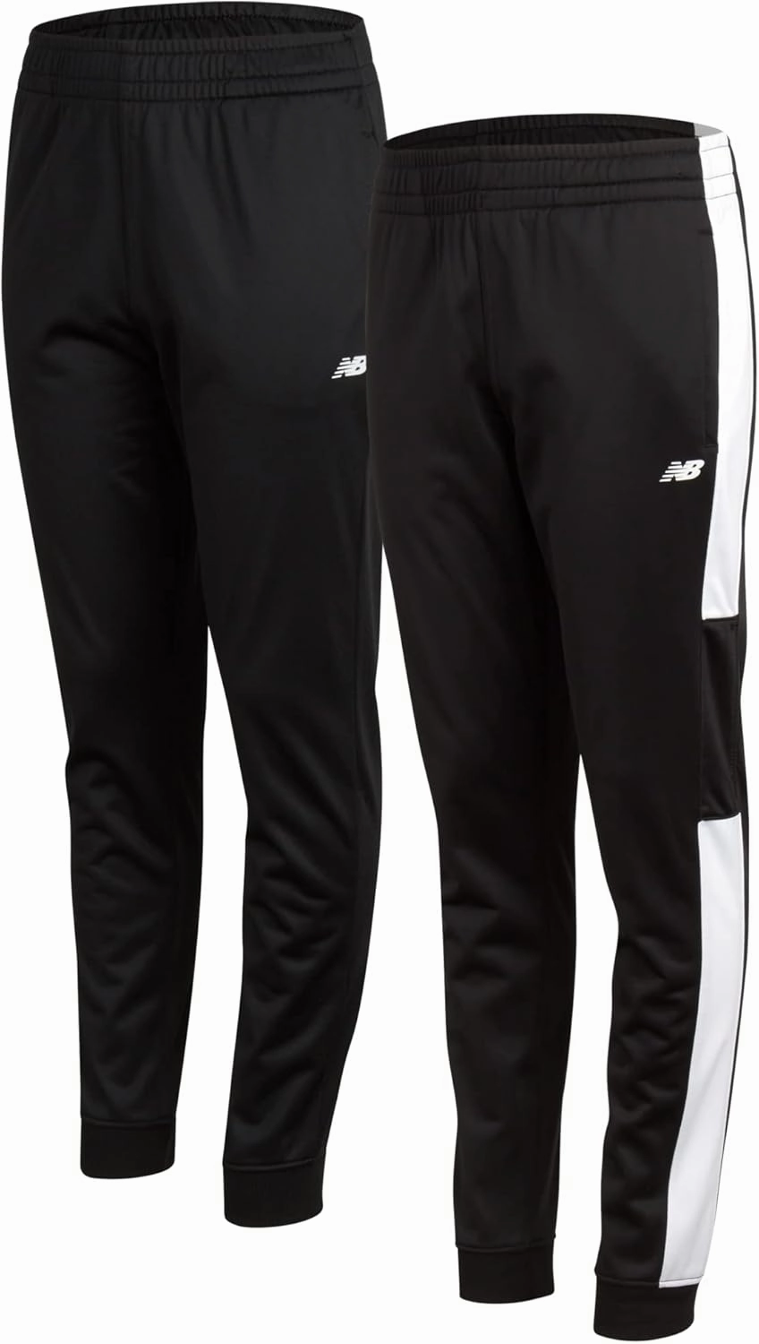New Balance Boys Sweatpants - 2 Pack Performance Tricot Activewear Boys Joggers Athletic Pants with Zip Pockets (Size: 4-20)
