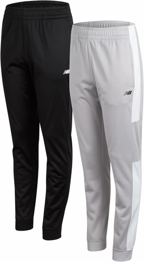 New Balance Boys Sweatpants - 2 Pack Performance Tricot Activewear Boys Joggers Athletic Pants with Zip Pockets (Size: 4-20)