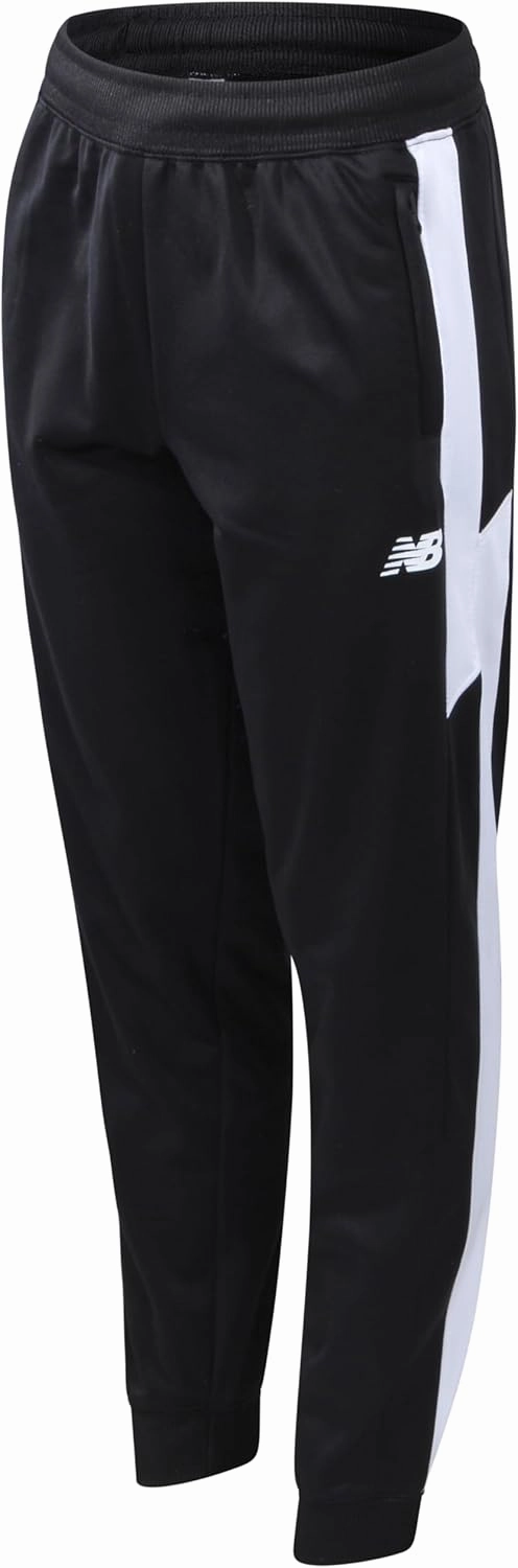 New Balance Boys Sweatpants - Stretch Performance Tricot Activewear Boys Joggers Athletic Pants with Zip Pockets (Size: 8-20)
