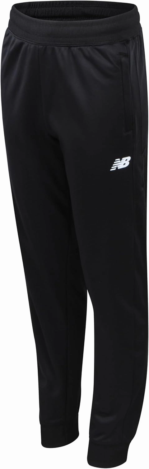 New Balance Boys Sweatpants - Stretch Performance Tricot Activewear Boys Joggers Athletic Pants with Zip Pockets (Size: 8-20)
