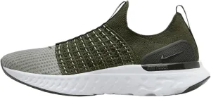 Nike React Phantom Run Flyknit 2 Men's Road Running Shoes (DX2311-300, Rough Green/Sequoia/Enamel Green) Size 8