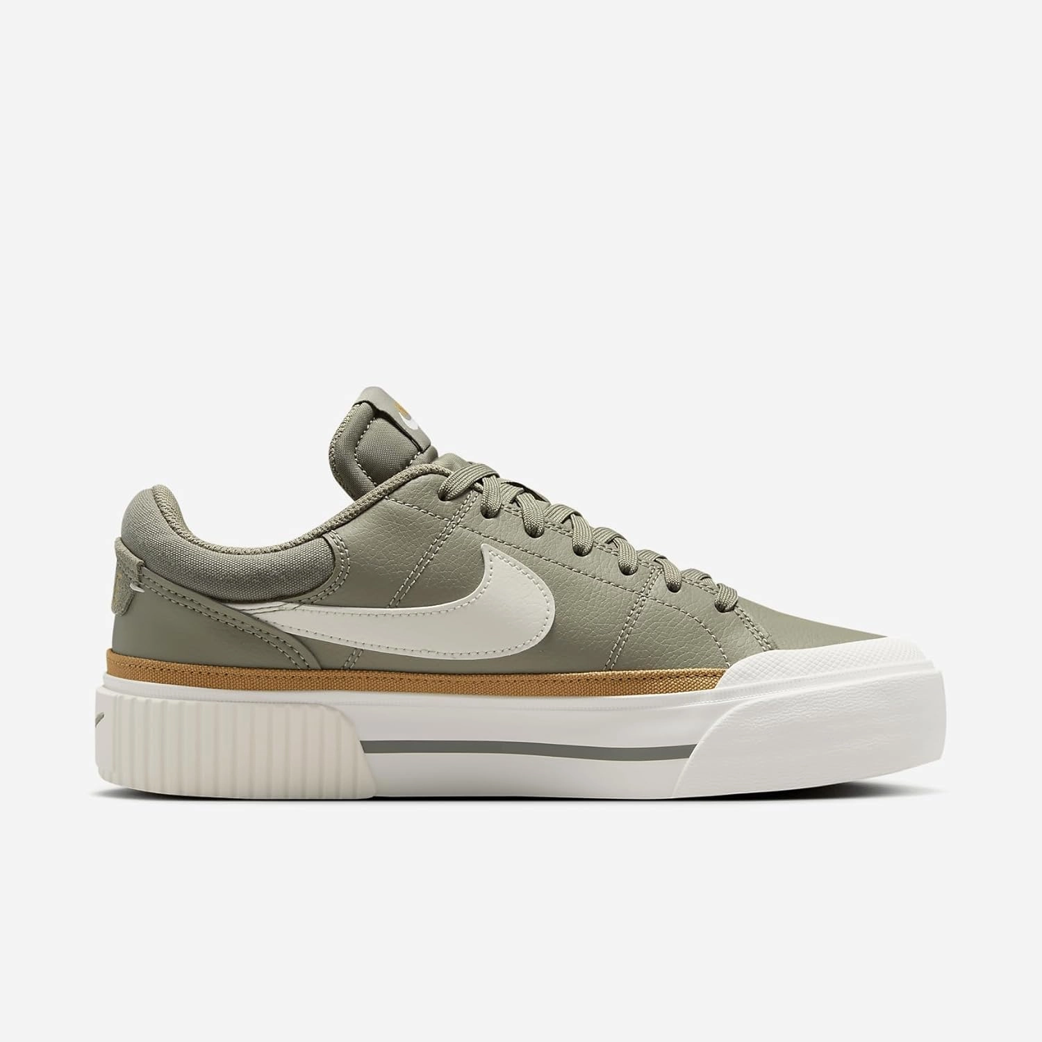 Nike Court Legacy Lift Women's Shoes (DM7590-300, Light Army/Flax/Dark Stucco/Sail)
