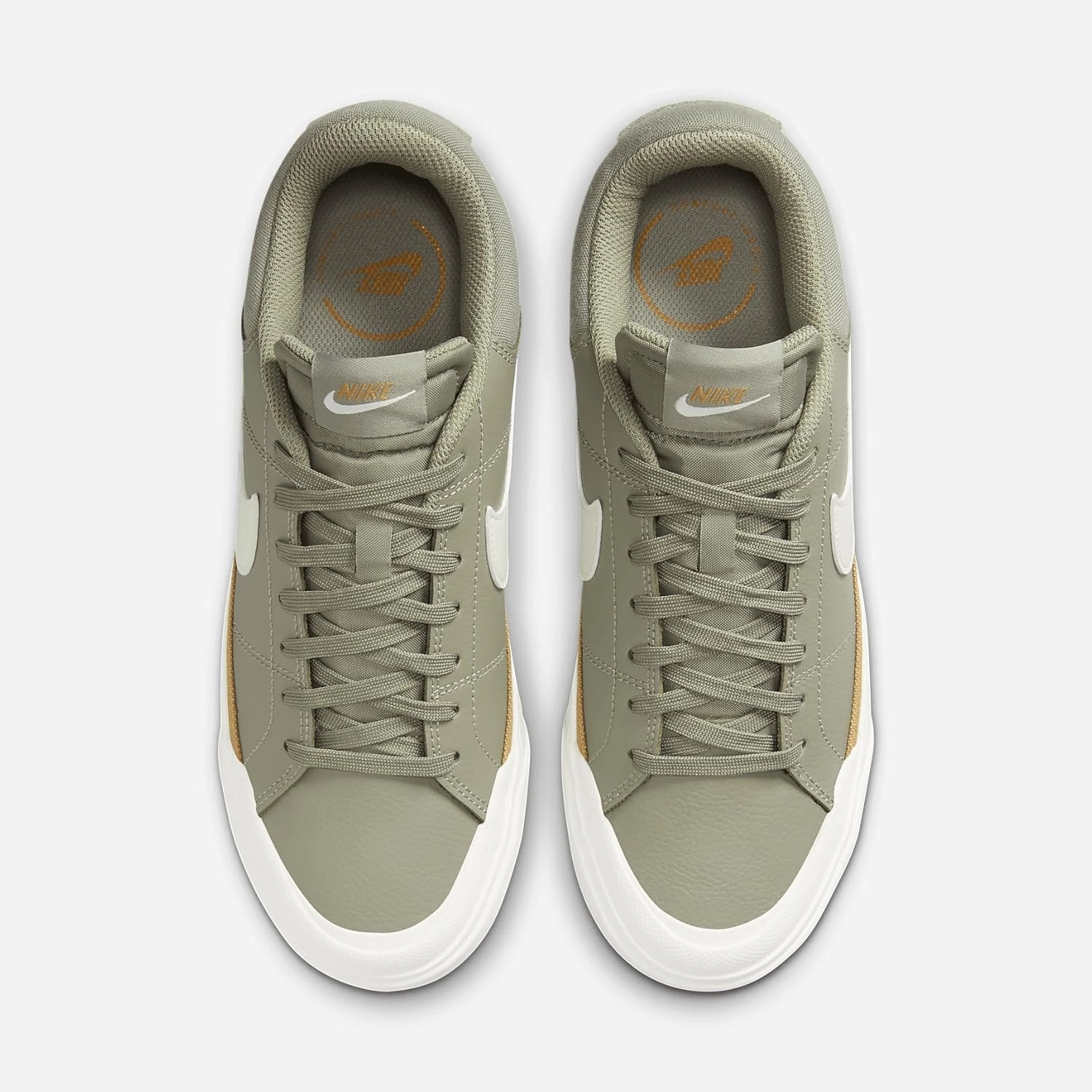 Nike Court Legacy Lift Women's Shoes (DM7590-300, Light Army/Flax/Dark Stucco/Sail)