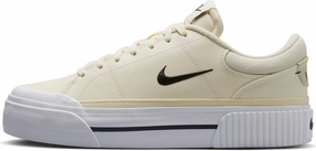 Nike Court Legacy Lift Women's Shoes (FV5526-101, Pale Ivory/Muslin/White/Black) Size 10.5