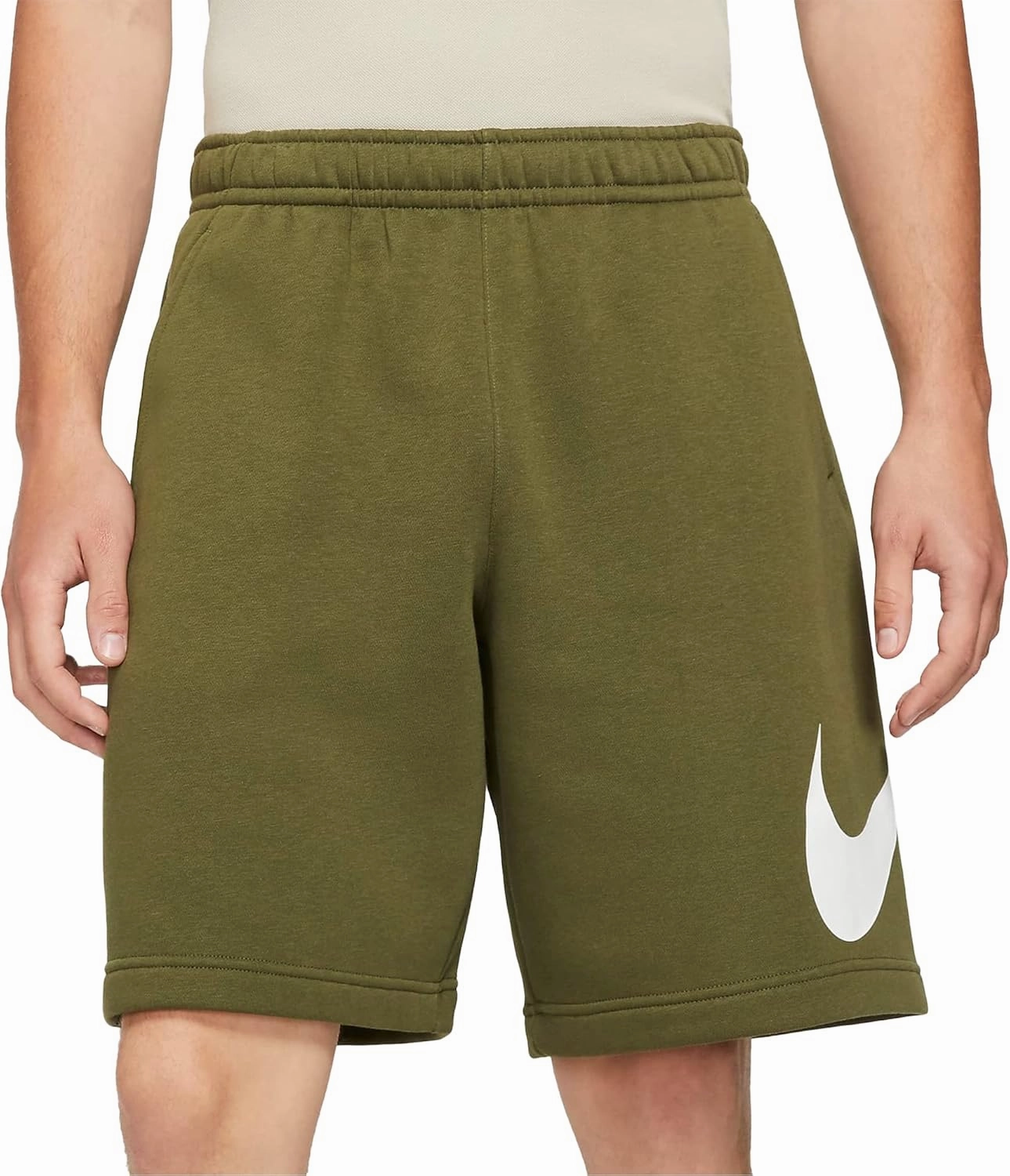 Nike Men's Sportwear Club Shorts (as1, Alpha, l, Regular, Regular, Olive Green, Large)