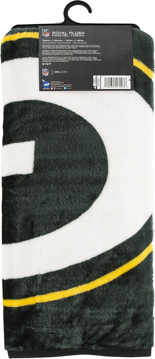 NORTHWEST NFL Unisex-Adult Raschel Throw Blanket