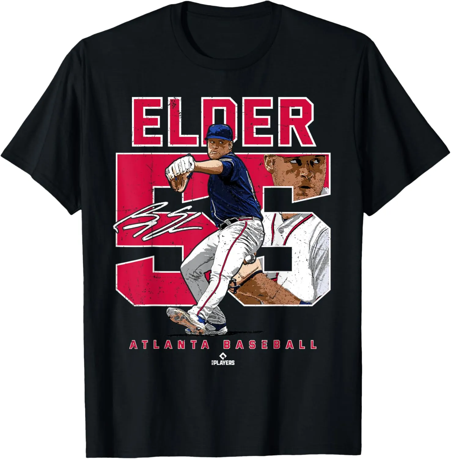 Number and Portrait Bryce Elder Atlanta T-Shirt