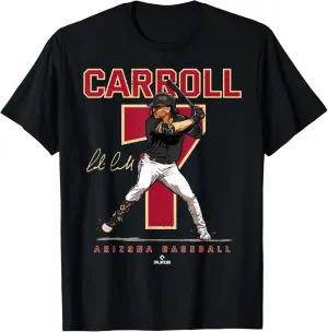 Number and Portrait Corbin Carroll Arizona T-Shirt